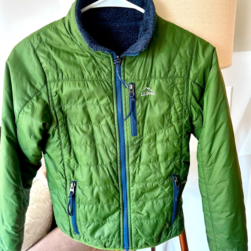 LL Bean boys reversable winter jacket